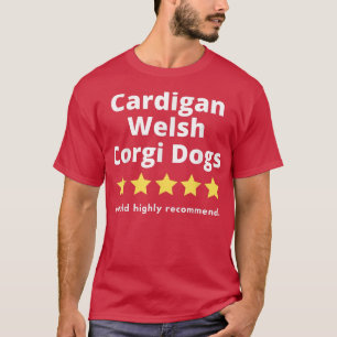 Camiseta Cardigan Welch Corgi 5 estrellas de cinco