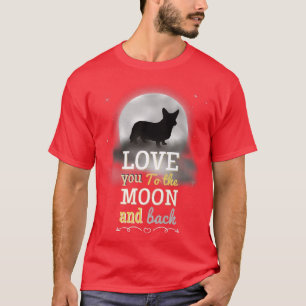 Camiseta Cardigan Welsh Corgi Ama A La Luna 