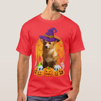 Camiseta Cardigan Welsh Corgi Calabaza de Brujas Perro Hall