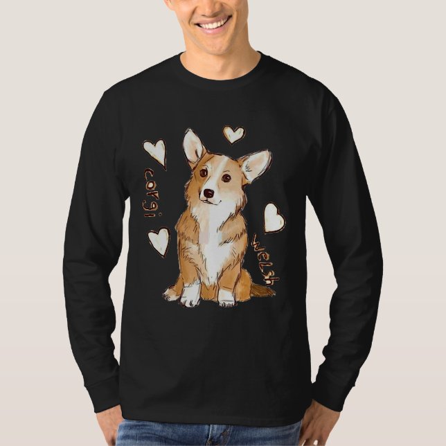 Camiseta Cardigan Welsh Corgi Cute Cardigan Welsh Corgi (Anverso)