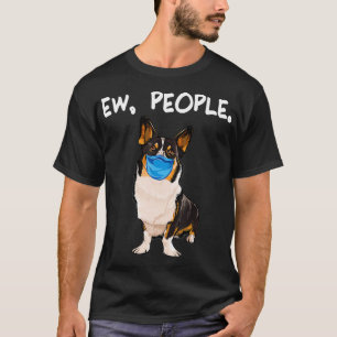 Camiseta Cardigan Welsh Corgi Ew People Perro Usando Mamáes