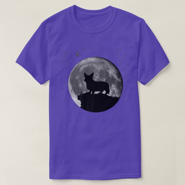 Camiseta Cardigan Welsh Corgi Moon  (Diseño del anverso)