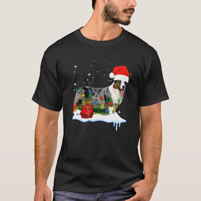 Camiseta Cardigan Welsh Corgi Navidad (Anverso)