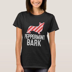 Camiseta Cardigan Welsh Corgi Peppermint Bark Christmas Dog
