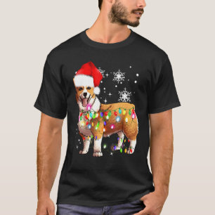 Camiseta Cardigan Welsh Corgi Perro Luces de Navidad