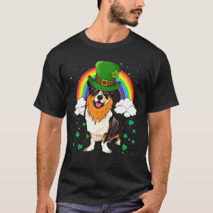 Camiseta Cardigan Welsh Corgi St Patricks Day Leprechaun