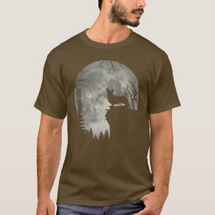 Camiseta Cardigan Welsh Corgi Y Moon Halloween