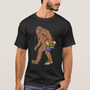 Camiseta Cardilla de arcoiris de pie divertida Sasquatch Ga