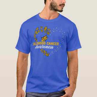 Camiseta Cardilla dorada Sensibilización sobre el cáncer en