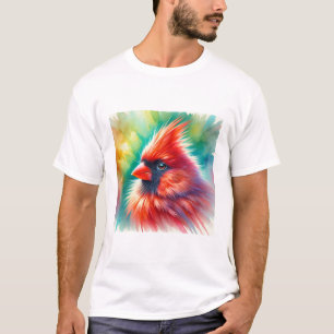 Camiseta Cardinal Bird 300724AREF129 - Watercolor