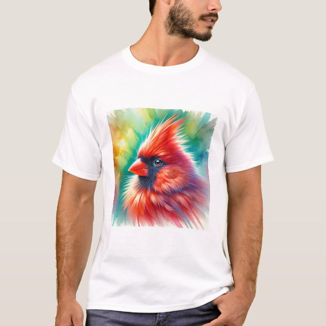 Camiseta Cardinal Bird 300724AREF129 - Watercolor (Anverso)