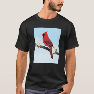 Camiseta Cardinal Bird Bird Bird Bircher Songbird Biólogo