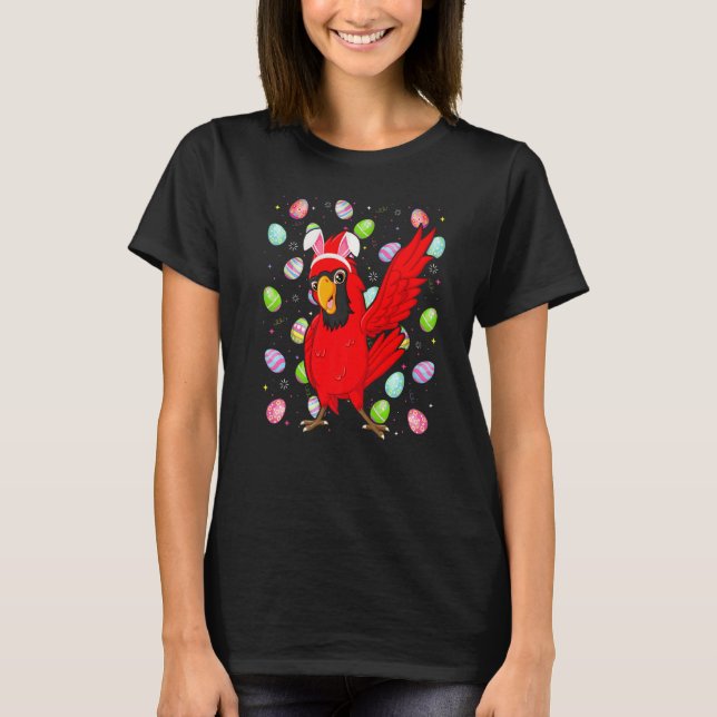 Camiseta Cardinal Bird Easter Egy Funny Cardinal Easter Su (Anverso)