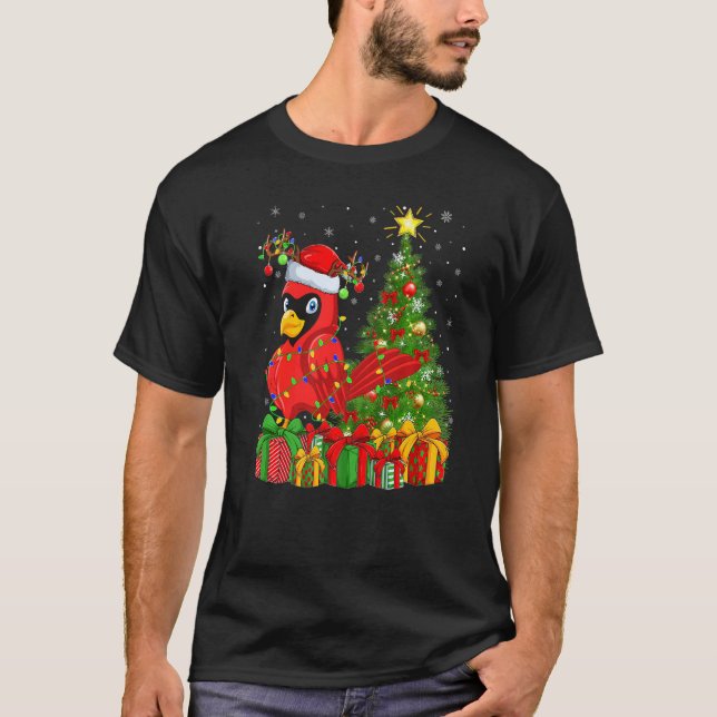 Camiseta Cardinal Bird  Xmas Holiday Santa Cardinal Christm (Anverso)