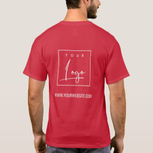 Camiseta Cardinal Red Business Añadir el nombre del logotip