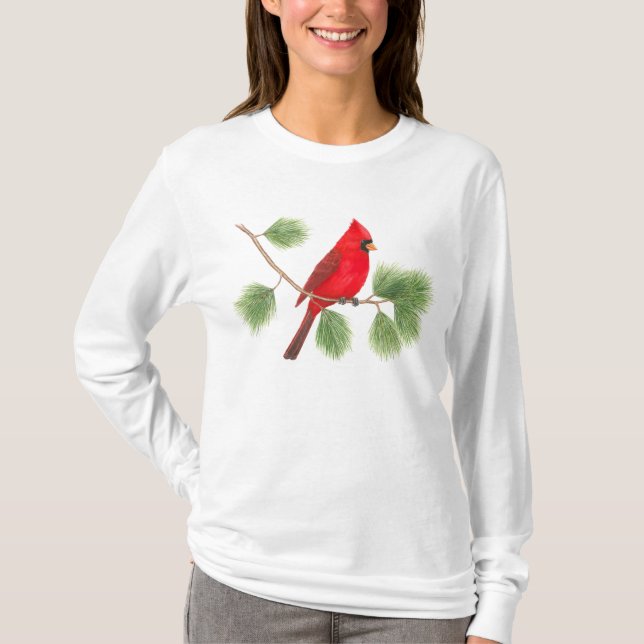 Camiseta cardinal septentrional (Anverso)