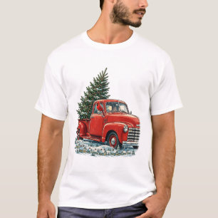 Camiseta Cardinal Vintage Pickup Navidad