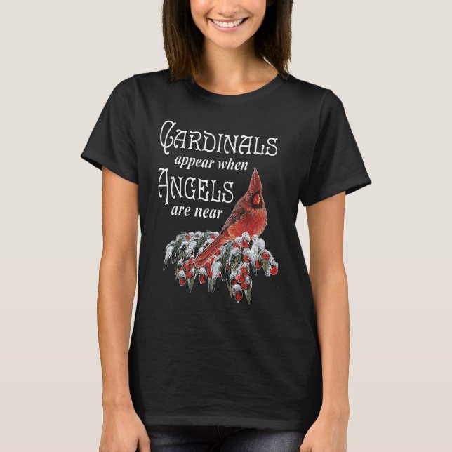 Camiseta Cardinals Appear When Angels Are Near Bird Lover C (Anverso)