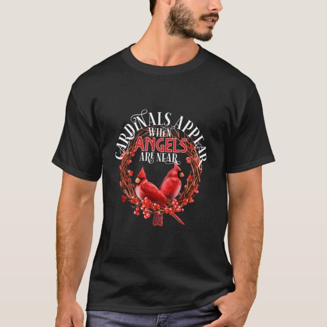 Camiseta Cardinals Appear When Angels Are Near Red Cardinal (Anverso)