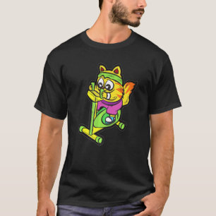 Camiseta Cardio Cat Sobre El Humor Del Gimnasio De La Bicic
