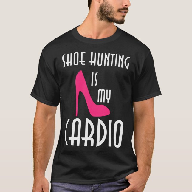 Camiseta Cardio de caza de zapatos de compras (Anverso)