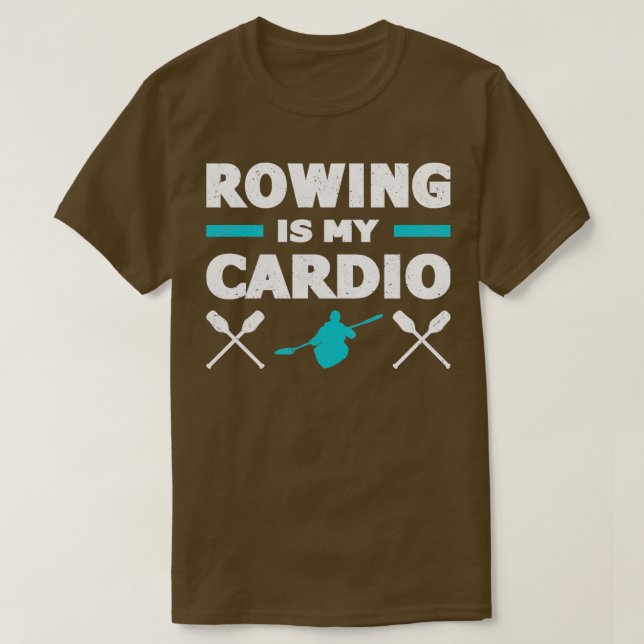 Camiseta Cardio De Remolque Para Rowers Kayak Y Cañones Wat (Diseño del anverso)