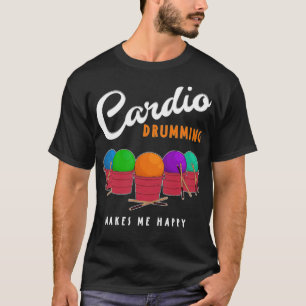 Camiseta Cardio Drumming Squad Group gráfico ser agua mi p