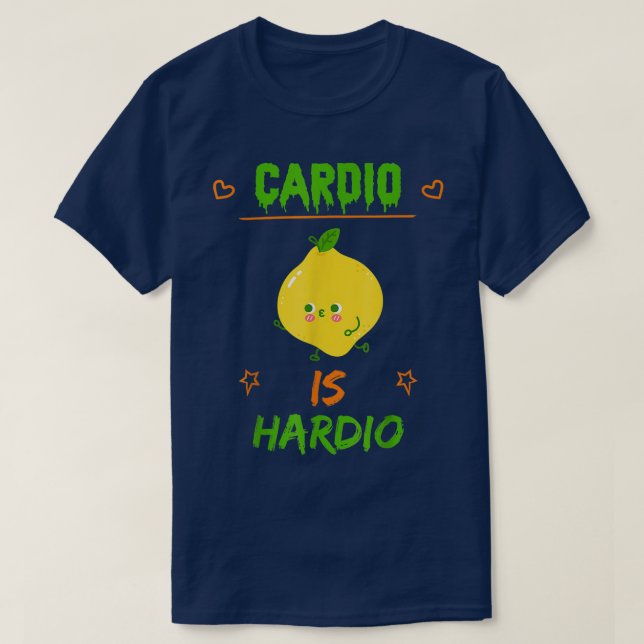 Camiseta Cardio Es Hardio, Ejercicio Gimnasio Gracioso Cami (Diseño del anverso)