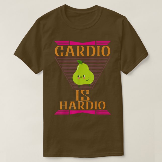 Camiseta Cardio es Hardio, ejercicio Gimnasio Gracioso Humo (Diseño del anverso)