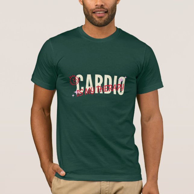 Camiseta Cardio es mi terapia (Anverso)