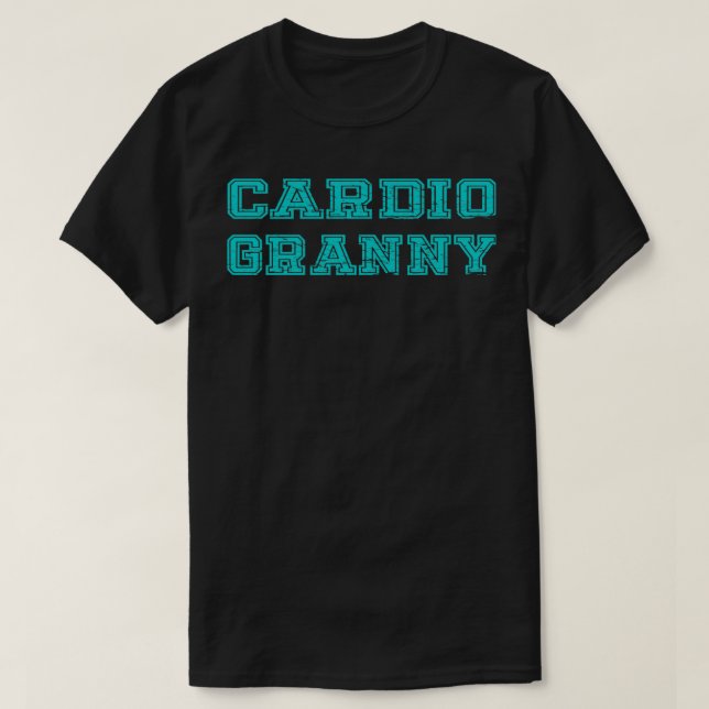 Camiseta Cardio Granny (Diseño del anverso)