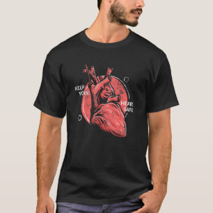Camiseta Cardiología Cardiólogo Mantener la anatomía segura