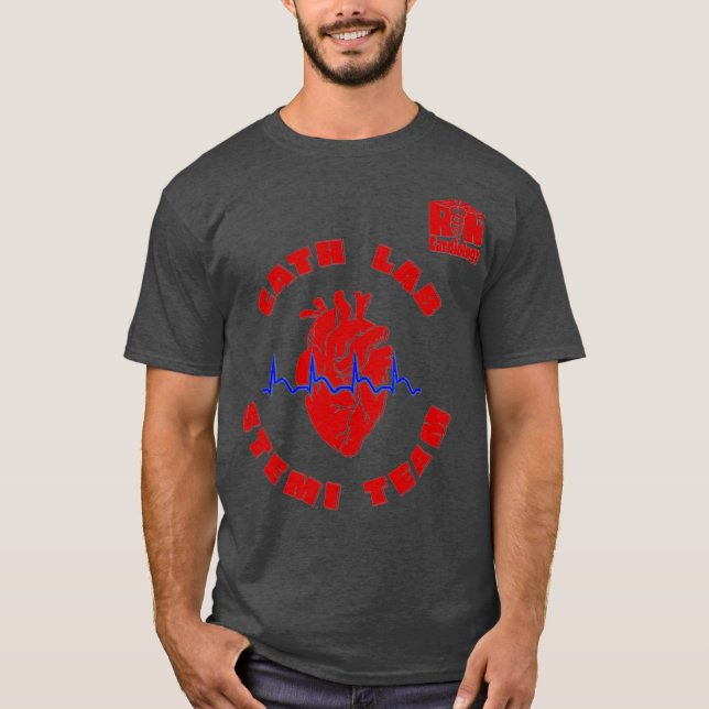Camiseta Cardiología Equipo de Cath Lab Código STEMI (Anverso)