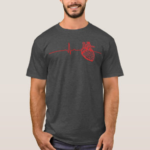 Camiseta Cardiólogo latido cardiaco ECG Enfermera cardiaca