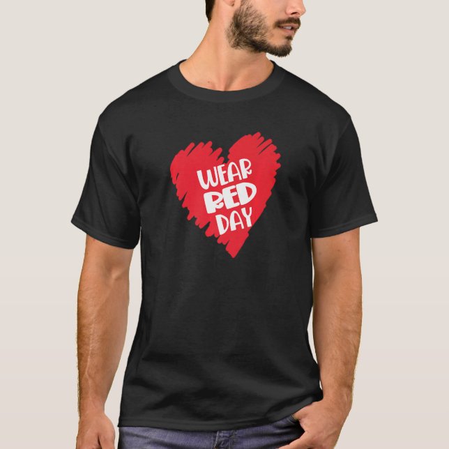 Camiseta Cardiopatía Month Shirt Febrero Corazón Americano  (Anverso)