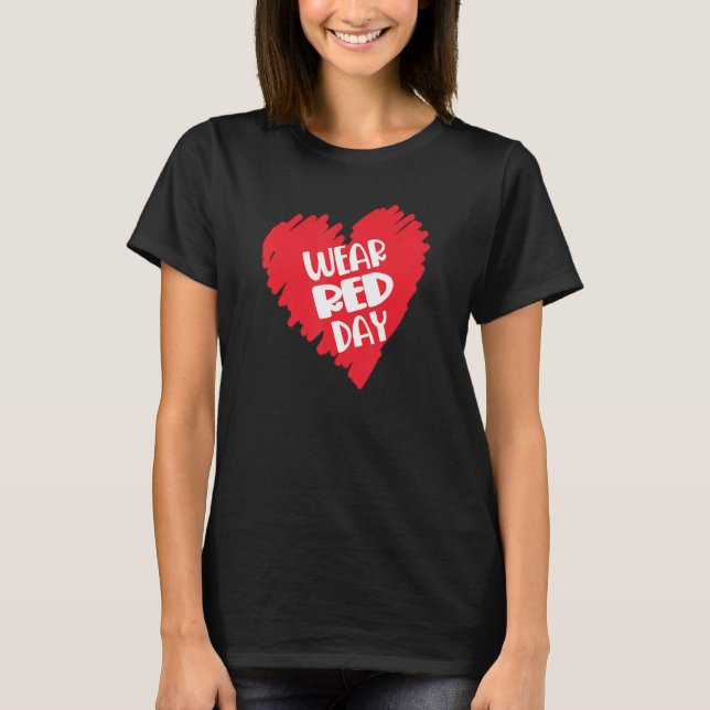 Camiseta Cardiopatía Month Shirt Febrero Corazón Americano  (Anverso)