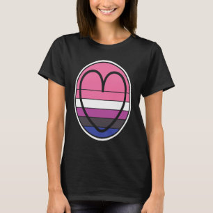 Camiseta Cardiopatía Neutral Sexo del Orgullo Sin Género No