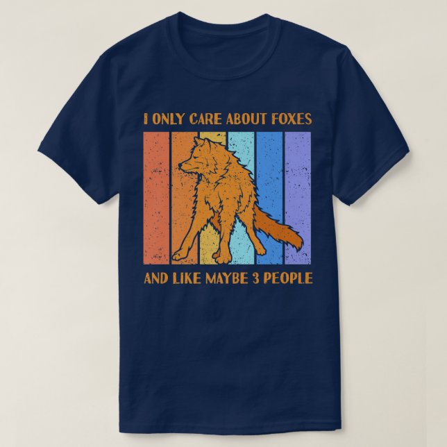 Camiseta Care About Foes And Like Maybe 3 PeopleFo Premium  (Diseño del anverso)