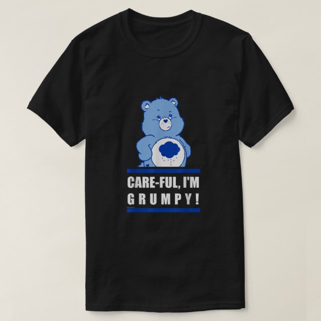 Camiseta Care Bears Grumpy Bear CareFul Poster  (Diseño del anverso)
