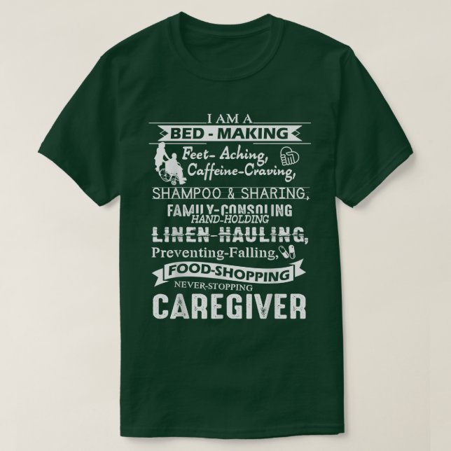 Camiseta Caregiver sI Am A Caregiver Tshirts  (Diseño del anverso)