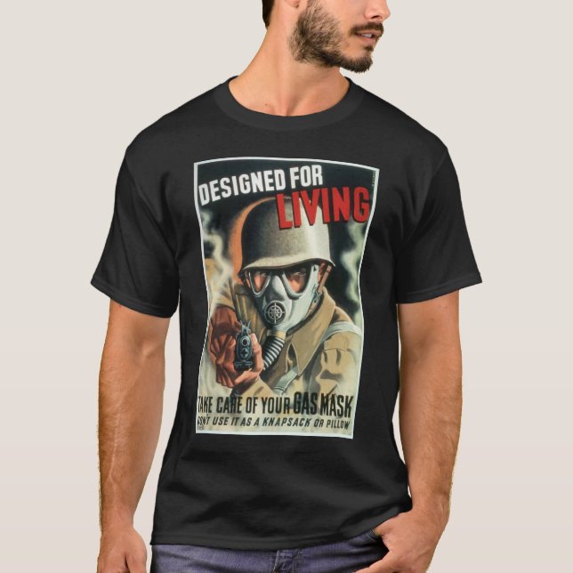 Camiseta Careta antigás (Anverso)