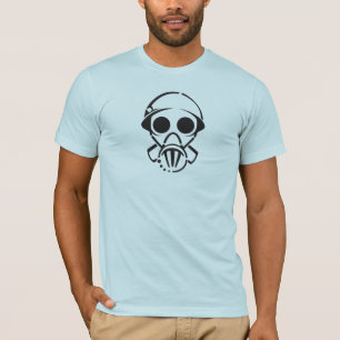 Camiseta careta antigás [la camiseta] de los hombres (luz)
