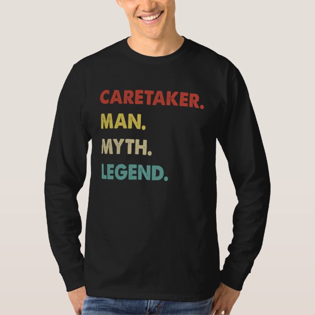 Camiseta Caretaker Man Myth Legend (Anverso)