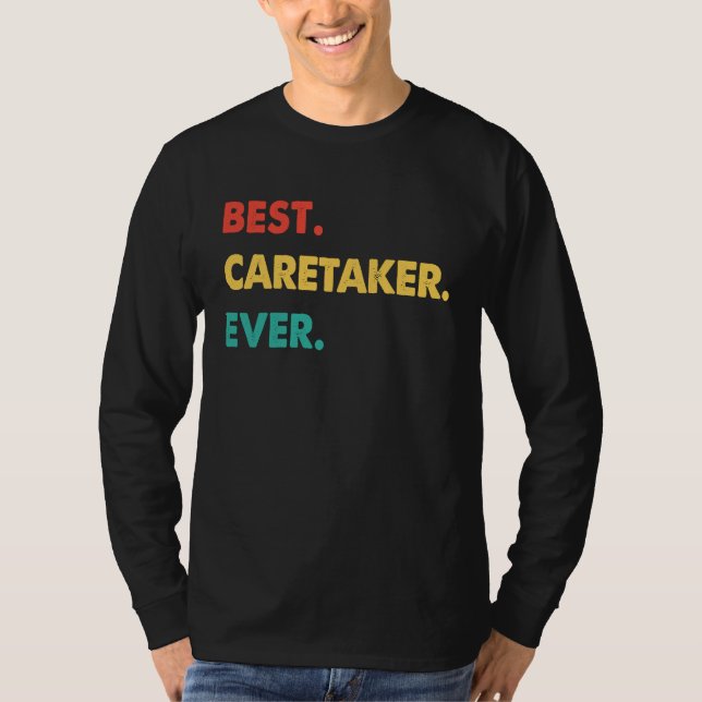 Camiseta Caretaker Retro Best Caretaker Ever (Anverso)