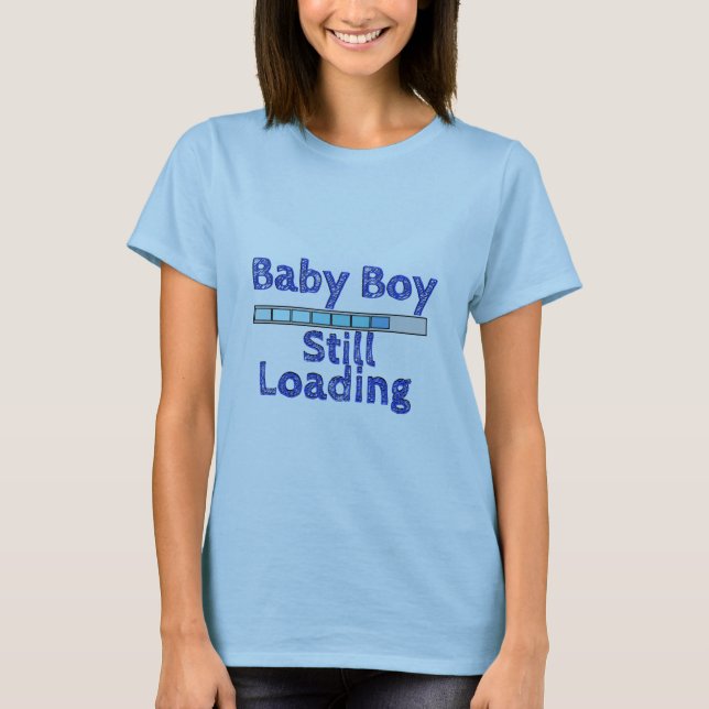 Camiseta Carga de Baby Boy - Séptimo mes (Anverso)