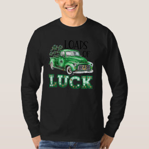 Camiseta Carga de camionetas verdes de la suerte hombres mu