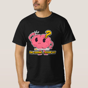 Camiseta Carga de cerebros - Funny Personalizado Diseño de 