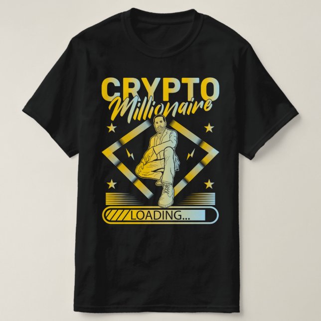 CAMISETA CARGA DE CRIPTO MILLONARIO - CRIPTOCURRENCIA DIVER (Diseño del anverso)