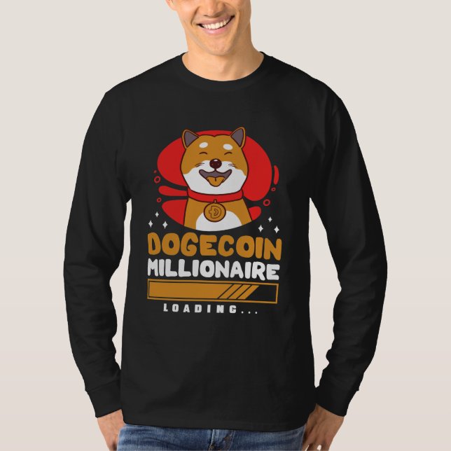 Camiseta Carga de Crypto DogeCoin Millionaire (Anverso)