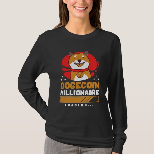 Camiseta Carga de Crypto DogeCoin Millionaire (Anverso)
